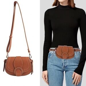 NWT Rachel Zoe Edessi Crossbody Belt Bag brown